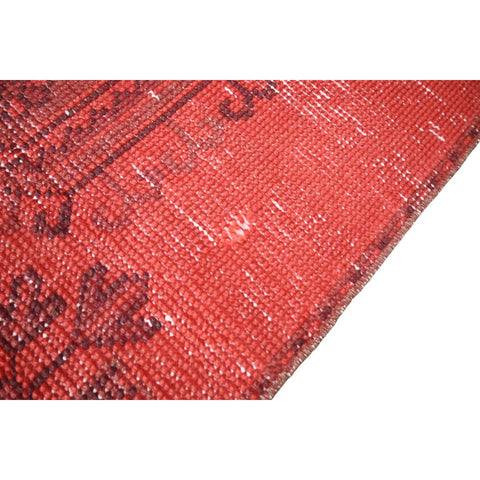 Rode vintage loper - 277x84 cm - HANDGEMAAKT