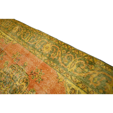 Geel vintage vloerkleed - 270x167 cm - HANDGEMAAKT