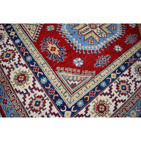 Rood kazak vloerkleed - 271x185 cm - HANDGEMAAKT
