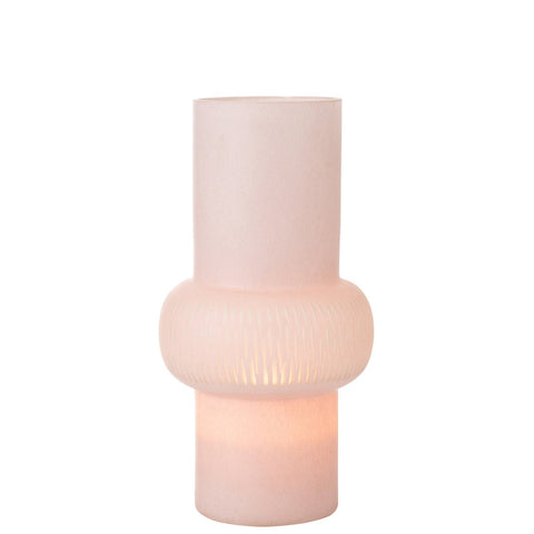 J-Line vaas Streep Bal - glas - lichtroze - large