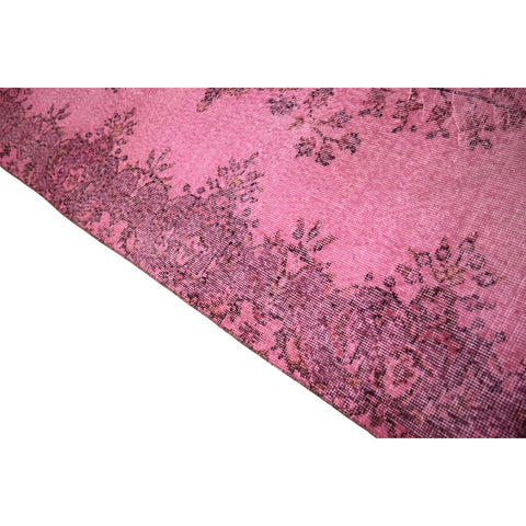 Roze vintage vloerkleed - 290x195 cm - HANDGEMAAKT