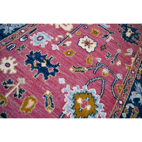Roze Azeri vloerkleed - 188x126 cm - HANDGEMAAKT