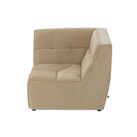 J-Line Hoekzetel Grid Populierenhout/Mousse Donker Beige