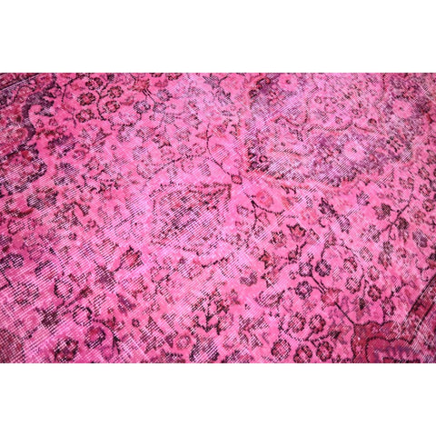 Roze vintage vloerkleed - 280x164 cm - HANDGEMAAKT