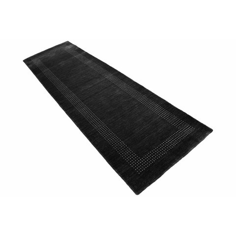 Zwarte Gabbeh loper - 282x80 cm - HANDGEMAAKT - HANDGEMAAKT