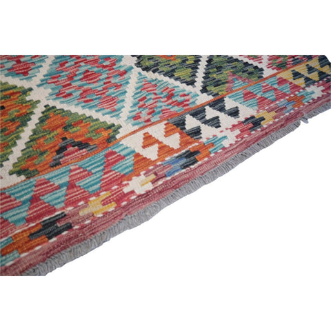 Kleurrijke kelim - 193x127 cm - HANDGEMAAKT