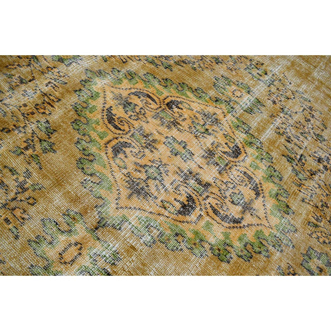 Geel vintage vloerkleed - 287x182 cm - HANDGEMAAKT