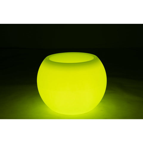 J-Line lamp Bloempot - kusntstof - mix - LED - tuinverlichting