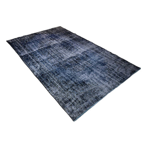 Blauw vintage vloerkleed - 267x156 cm - HANDGEMAAKT