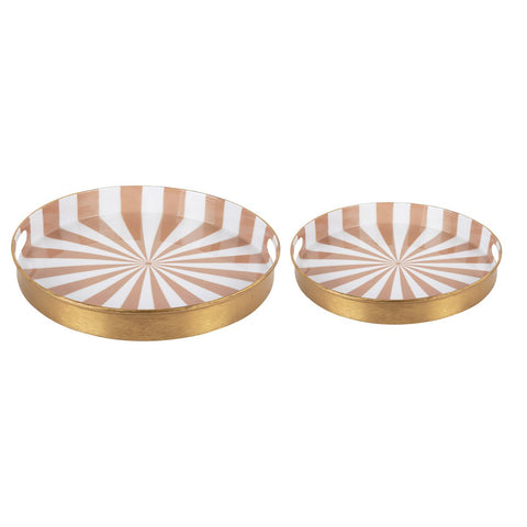 Dienbladenset Candy Swirl, set van 2 stuks