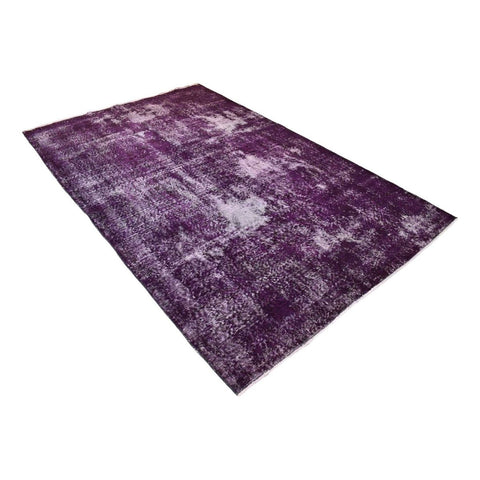 Paars vintage vloerkleed - 267x165 cm - HANDGEMAAKT