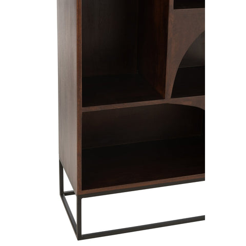 J-Line Rek Mode Mango Hout/Mdf Bruin