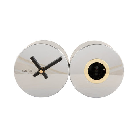 Wandklok Duo Koekoek Verguld