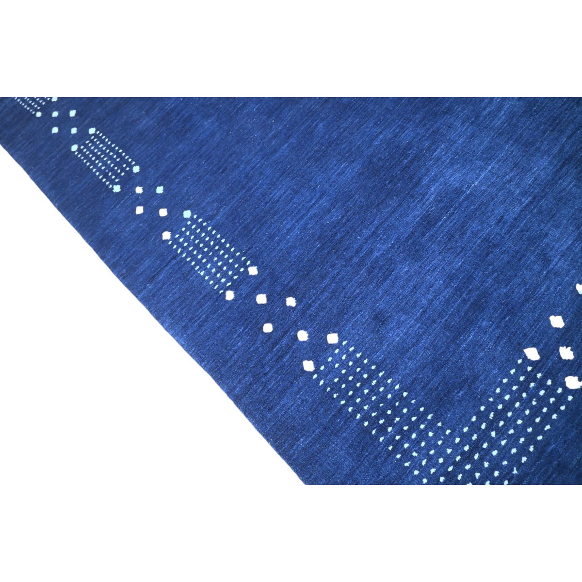 Blauw Gabbeh vloerkleed - 215x140 cm - HANDMADE