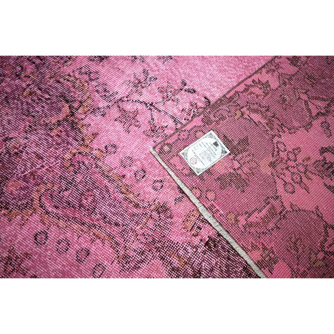 Roze vintage vloerkleed - 290x195 cm - HANDGEMAAKT