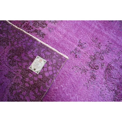 Paars vintage vloerkleed - 326x192 cm - HANDGEMAAKT