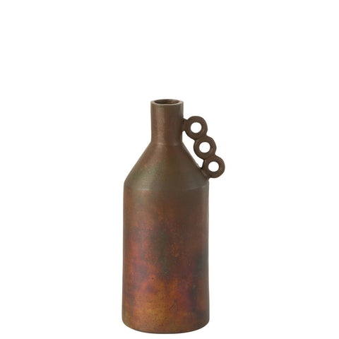 J-Line vaas Odin - bloemenvaas - aluminium - brons - small - 35 cm