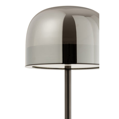 J-Line tafellamp Topja - glas/metaal - zilver