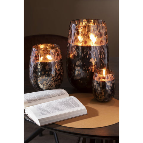 J-Line Geurkaars Mia - glas - zwart/mix - L