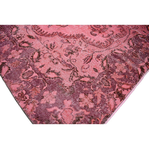 Roze vintage vloerkleed - 267x168 cm - HANDGEMAAKT