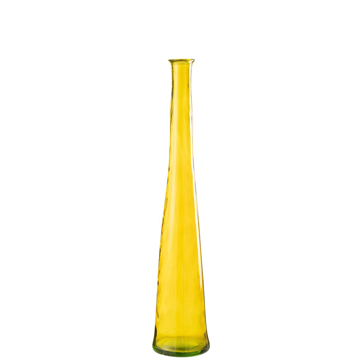J-Line vaas Viooltje - glas - geel - medium
