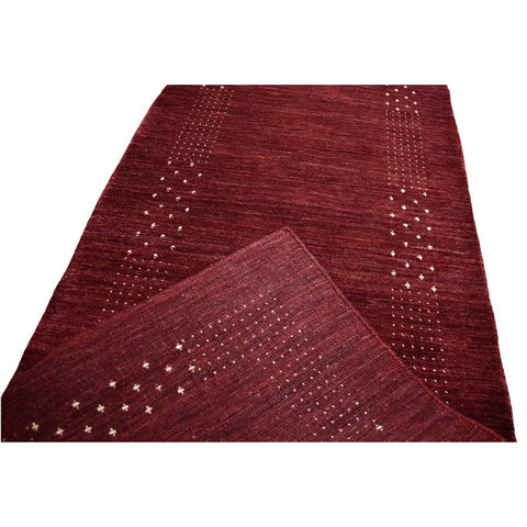 Rode Gabbeh loper - 437x90 cm - HANDGEMAAKT