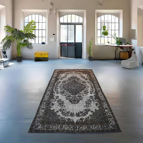 Carved vintage vloerkleed - 287x167 cm - HANDGEMAAKT