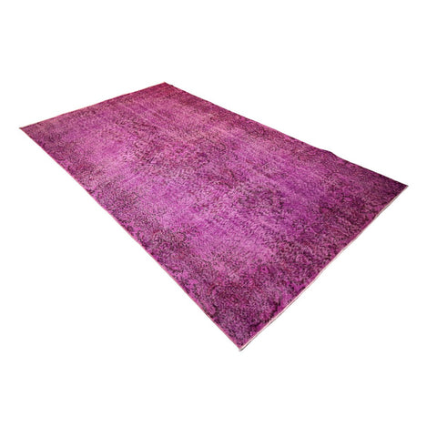 Paars vintage vloerkleed - 290x166 cm - HANDGEMAAKT
