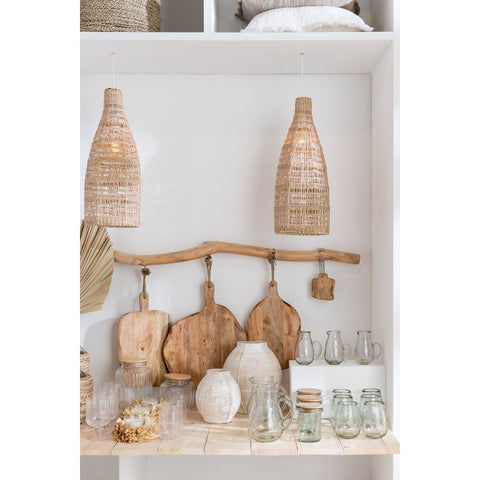 J-Line vaas Rond Steengoed - keramiek - beige - large