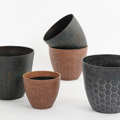Bravo Bloempot voor Buiten - H32,5 x Ø38 cm - Groen bijenkorf