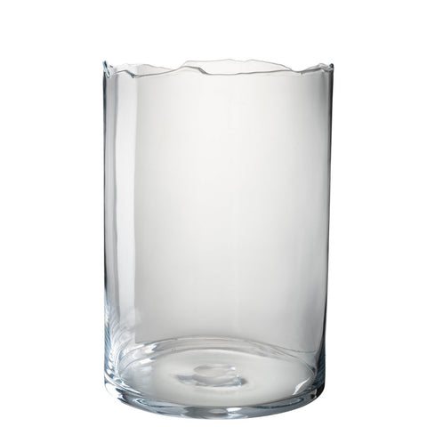 J-Line windlicht Onregelmatige Rand - glas - transparant