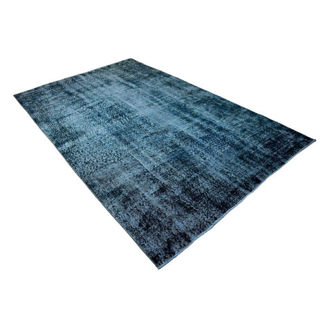 Blauw vintage vloerkleed - 258x160 cm - HANDGEMAAKT