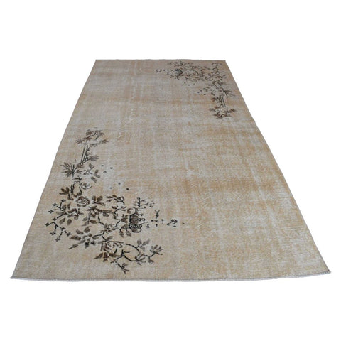 Beige vintage vloerkleed - 280x165 cm - HANDGEMAAKT