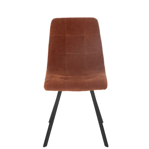 J-Line Eetstoel Clark Metaal/Polyester Roest