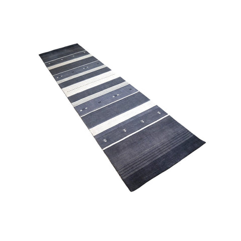 Gestreepte Gabbeh loper - 312x80 cm - HANDGEMAAKT