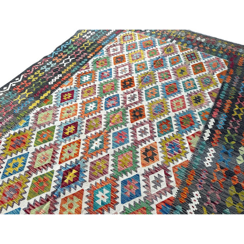 XL Kleurrijke kelim - 340x250 cm - HANDGEMAAKT Copy