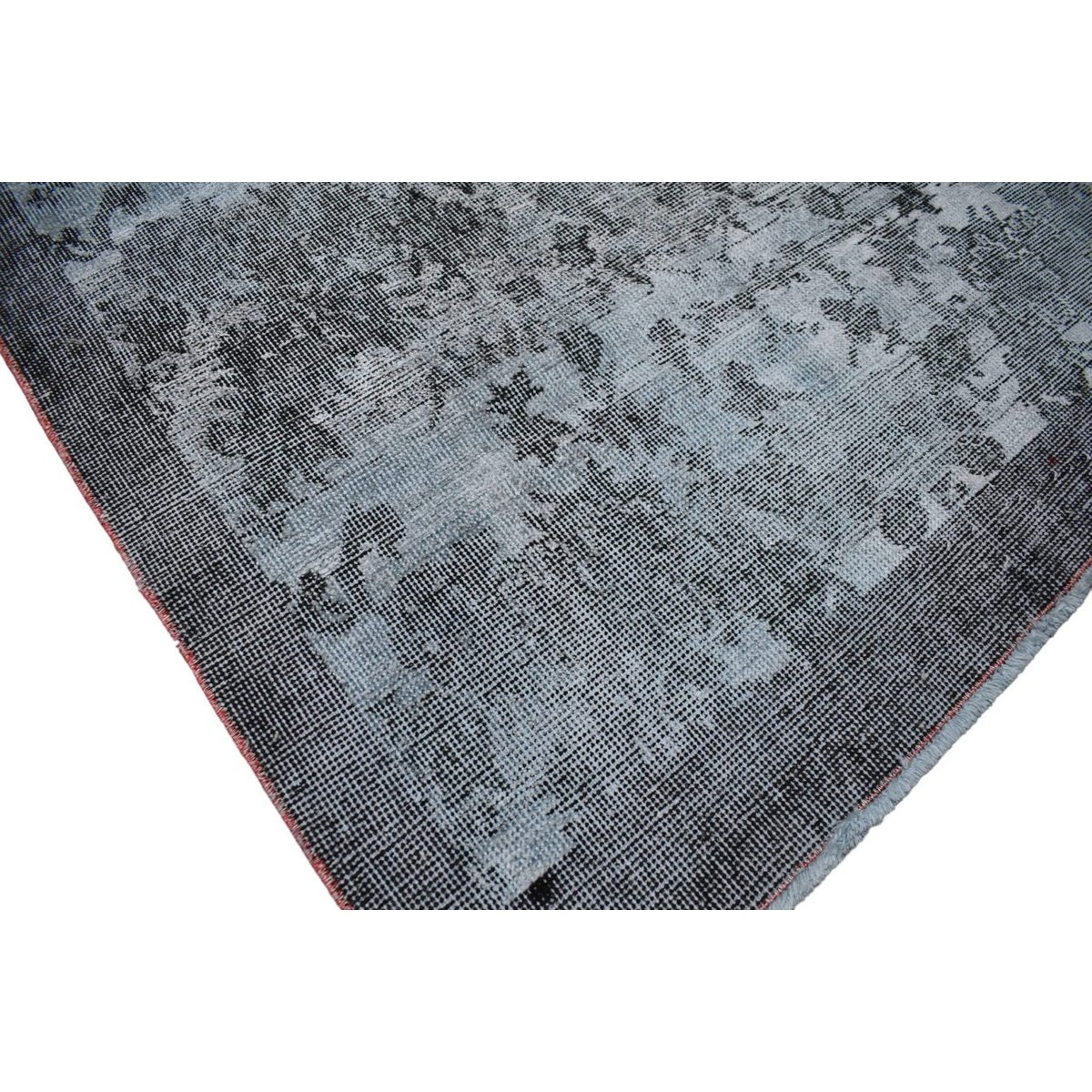 Grijs vintage vloerkleed - 202x102 cm - HANDGEMAAKT