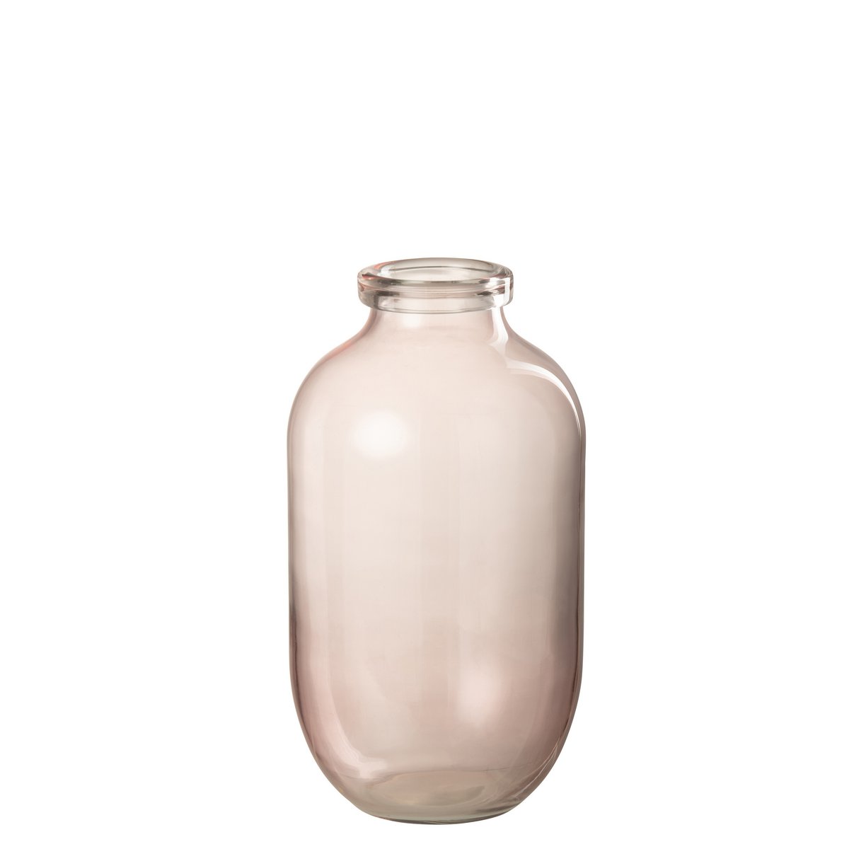 J-Line vaas Bruni - glas - lichtroze - large