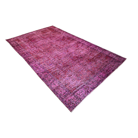 Roze vintage vloerkleed - 278x168 cm - HANDGEMAAKT