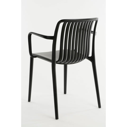 Paloma Tuinstoel - L53 x B53 x H78 cm - Polypropyleen - Zwart