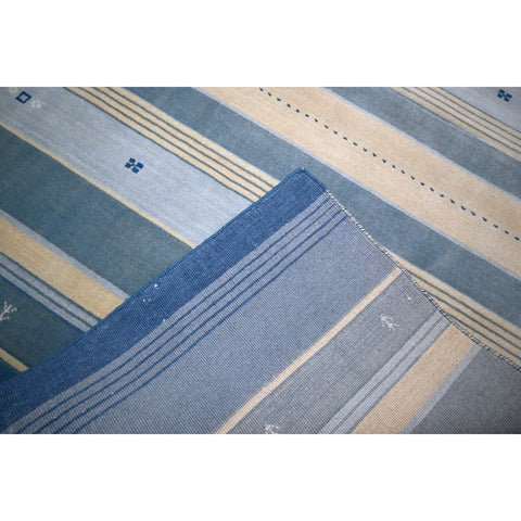 Blauw Gabbeh vloerkleed - 210x140 cm - HANDMADE