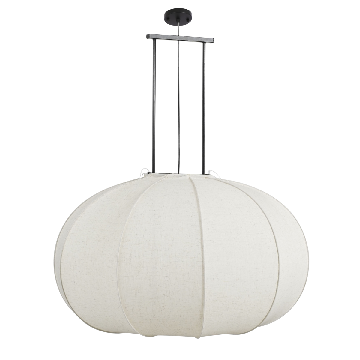Pego Hanglamp - H94 x Ø83 cm - Linnen - Off White