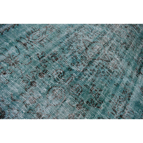 Turkoois vintage vloerkleed - 256x160 cm - HANDGEMAAKT