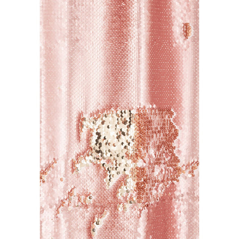 J-Line Gordijn Omkeerbaar Sequin Roze/Champagne