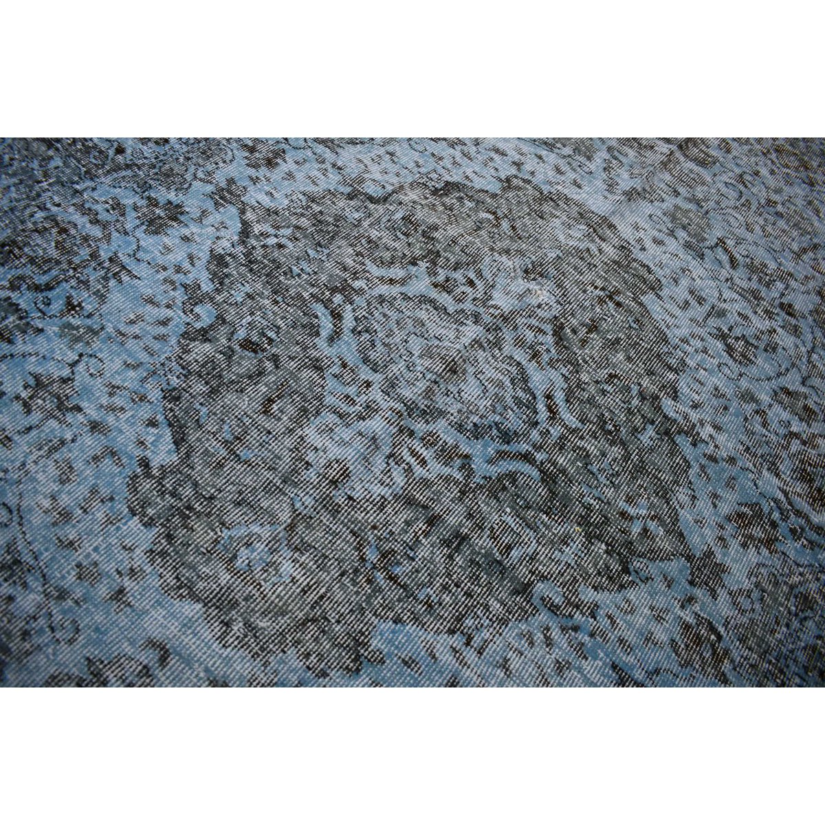 Blauw vintage vloerkleed - 275x170 cm - HANDGEMAAKT
