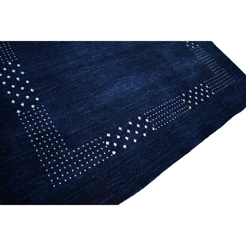 Blauw Gabbeh vloerkleed - 235x140 cm - HANDGEMAAKT