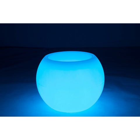 J-Line lamp Bloempot - kusntstof - mix - LED - tuinverlichting