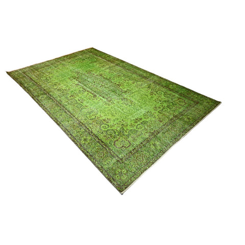 Groen vintage vloerkleed - 285x174 cm - HANDGEMAAKT
