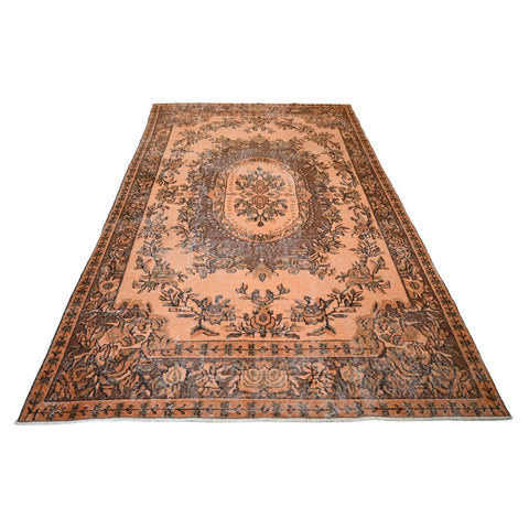 Oranje vintage vloerkleed - 288x173 cm - HANDGEMAAKT