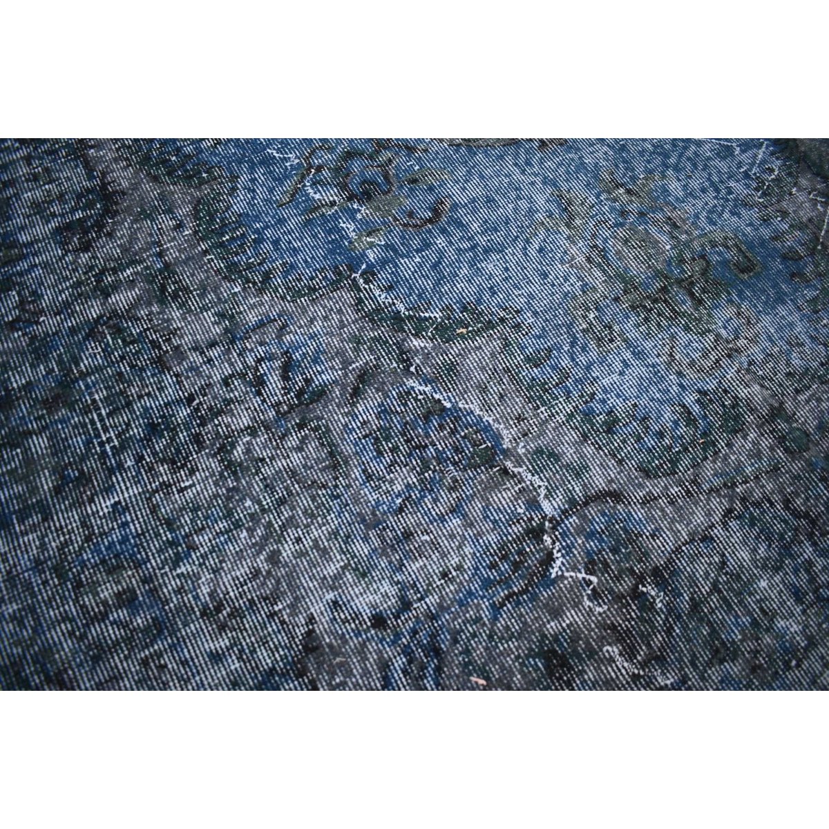 Blauw vintage vloerkleed - 270x170 cm - HANDGEMAAKT